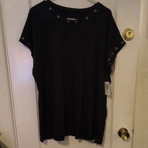 NWT Torrid | Black Eyelet Short Sleeve Top
